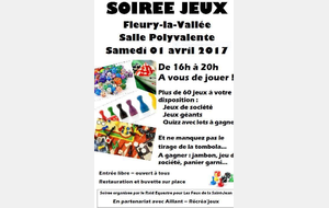 Jouez au Jeu de Dames de 16h à 20h à Fleury la Vallée samedi 1er avril avec AILLANT-RECREA'JEUX