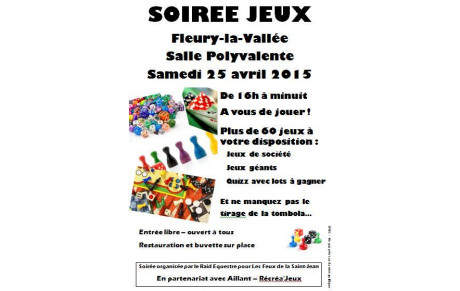 Le damier grand format à la grande soirée Jeux samedi 25 avril à Fleury la Vallée 89