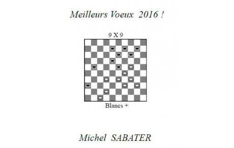 Les blancs jouent et gagnent par M. SABATER