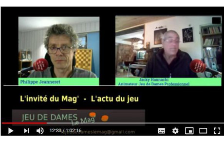 Mag' jeu de dames avec Jacky Hannachi, par Philippe Jeanneret